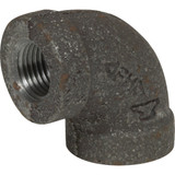 Anvil 1-1/2 In. 90 Deg. Malleable Black Iron Elbow (1/4 Bend) 8700123907
