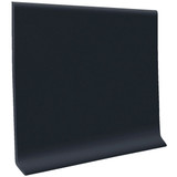 Roppe 2-1/2 In. x 4 Ft. Black Vinyl Dryback Wall Cove Base Pack of 16