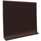 Roppe 2-1/2 In. x 4 Ft. Brown Vinyl Dryback Wall Cove Base Pack of 16