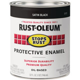 Stops Rust Satin Black Enamel 7777502 786144