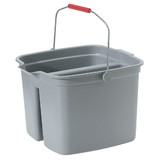 Rubbermaid Commercial 17 Qt. Gray Divided Bucket FG261700GRAY