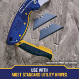 Irwin Blue Blade 2-Point 2-3-8 In. Utility Knife Blade (100-Pack) 2084400 314859