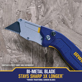 Irwin Blue Blade 2-Point 2-3-8 In. Utility Knife Blade (100-Pack) 2084400 314859