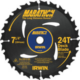 Irwin Marathon 7-1/4 In. 24-Tooth Composite Decking Circular Saw Blade 14130