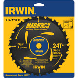 Irwin Marathon 7-1/4 In. 24-Tooth Composite Decking Circular Saw Blade