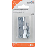 National 2-1/2 In. Zinc Tight-Pin Narrow Hinge (2-Pack)