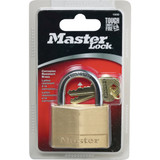 Master Lock 2 In. W. 5-Pin Tumbler Brass Keyed Different Padlock