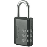 Master Lock 1-3/16 In. W. Resettable Numeric Combination Lock 647D
