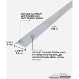 M-D Building Products 1-3/8 In. X 72 In. Silver Aluminum Carpet Trim with Screw Nails