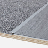 M-D Building Products 7/8 in. x 72 in. Polished Aluminum Carpet Trim with Screw Nails