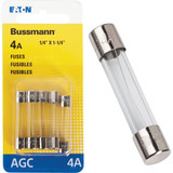 Bussmann 4-Amp 250-Volt AGC Glass Tube Automotive Fuse (5-Pack) BP/AGC-4-RP