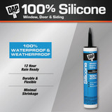 DAP 9.8 Oz. Window, Door & Siding Silicone Sealant, Black