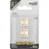 National 3/4 In. x 11/16 In. Medium Clear Coat Decorative Hinge