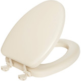 Mayfair by Bemis Elongated Closed Front Premium Soft Bone Toilet Seat 115EC_006