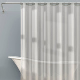 Zenith Zenna Home 70 In. x 72 In. Frosty Medium Weight PEVA Shower Curtain Liner