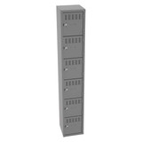 Tennsco Bx Lckr,6x1Lckr,Gray,72"x12"x12",Assm BS6-121212-AMG