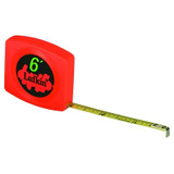 Pee Wee® Pocket Measuring Tape, 1/4 in x 10 ft, SAE, Black