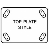 Manufacturer Varies Plate Caster,Swivel,Rubber,9 1/2"H TSK 200 GR2H