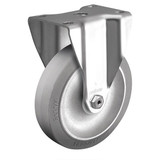 Colson Plate Caster,Rigid,Rubber,5 1/8"H 2.04408.444