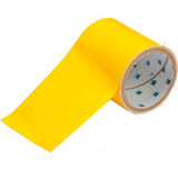 Brady 104372 ToughStripe Floor Marking Tape Polyester 4""W X 100'L  Yellow