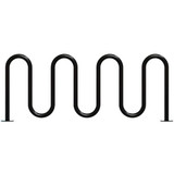 Madrax Bike Rack,Black Color,9 Cap.,3" W QS-H36-9-SF-B