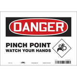 Condor Safety Sign,7 inx10 in,Vinyl 475D07