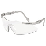 Magnum 3G Safety Glasses, Clear Polycarbonate Lens, Uncoated, Platinum, Nylon, Universal
