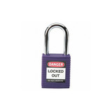 Brady Lockout Padlock,KD,Purple,1-3/4"H 104919