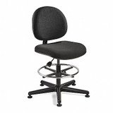 Bevco Task Chair,Fabric,Black,23-33" Seat Ht V4507MG-BK