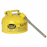 Eagle Mfg Type II Safety Can,Yellow,9-1/2 In. H U226SY