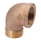 Manufacturer Varies 90 Street Elbow, Brass, 3/8 in, NPT 22UL06
