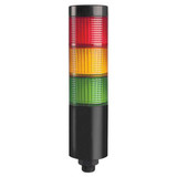 Dayton Tower Light,56mm,Steady,Flash,Red,Ylw,Gr 26ZT36