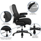 Flash Furniture Office Chair,47.5 in H,Black BT-20180-GG