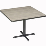 Interion 42"" Square Counter Height Restaurant Table Charcoal