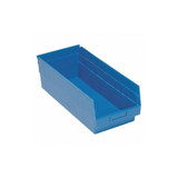 Quantum Storage Systems Shelf Bin,Blue,Polypropylene,8 in QSB808BL