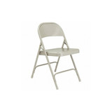 National Public Seating Folding Chair, Steel, Gray,PK4 52