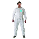 Ansell Coveralls,S,Wht,Film Lam,PK25 682000