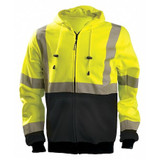 Occunomix Sweatshirt,Hi-Vis Yellow,5XL LUX-SWTHZBK-Y5X