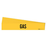 Brady Pipe Marker,Adhesive,Black,Gas,PK5 7119-1-PK