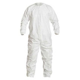 Dupont Coveralls,L,White,Spunbonded PE,PK25 IC253BWHLG0025CS