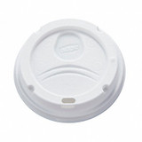 Dixie Disp Hot Cup Lid,10 oz-20 oz,White,PK500 9542500DX