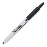 Sharpie Permanent Marker,Black,Retractable,PK12 32701