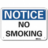 Lyle Rflctv No Smoking Note Sign,10x14in,Alum LCU5-0079-RA_14x10