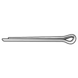 Sim Supply Cotter Pin,1/8 in dia,1 3/4 in L,PK500  WWG-125-1750-LZ