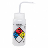 Sp Scienceware Wash Bottle,Std 16 oz,Ethanol,White,PK4 F11816-0019