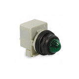 Schneider Electric Pilot Light, Green, 30mm, Incandescent 9001SKP1G9