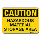Lyle Caution Sign,7 in x 10 in,Aluminum LCU3-0331-RA_10x7