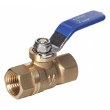 Midwest Control Manual 2-Way Ball Valve,NPT,Brass MFBV-25