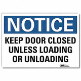 Lyle Notice Sign,5inx7in,Reflective Sheeting U5-1287-RD_7X5
