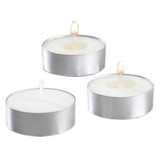 Sterno Tea Lights,1 1/2 in L,Cream,PK500 40100